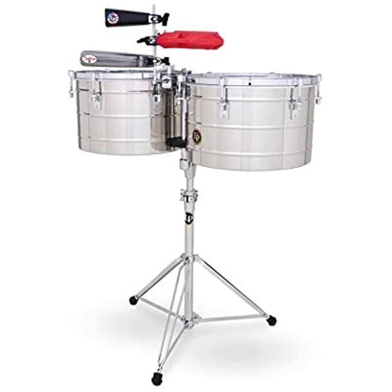 Latin Percusio Lp258Slp Tito Puente Thunder Timbales Stand De Acero