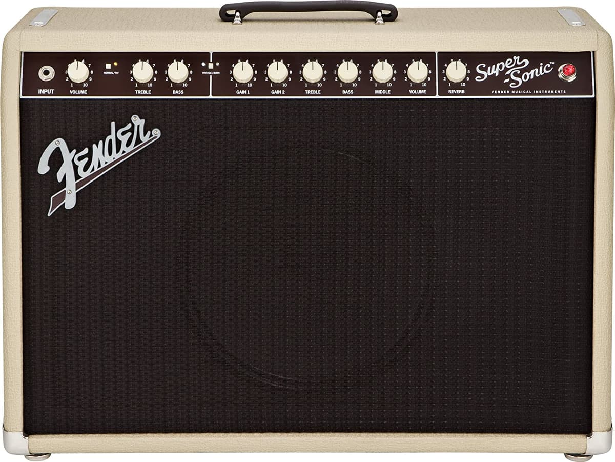 Fender Super-Sonic 22 22 Vatios 1X12 Pulgadas Guitarra Combo Amp Blonde 2160000400