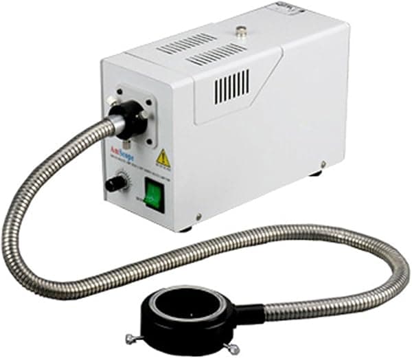AmScope Iluminador de anillo de microscopio de fibra óptica HL250-AR 150w - ¡Nuevo!!!
