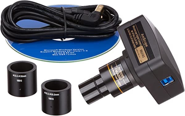 AmScope MU503 5 MP USB3.0 en tiempo real Vídeo en directo Microscopio cámara digital