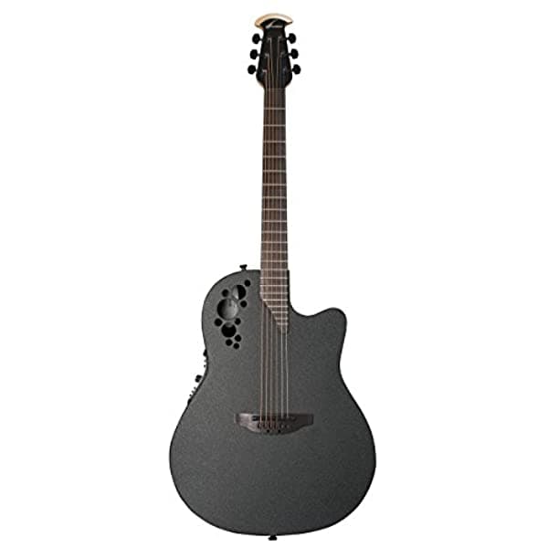 Unknown Ovation Elite Tx 1778Tx-5 - Guitarra Acústica De Profundidad Media Color Negro