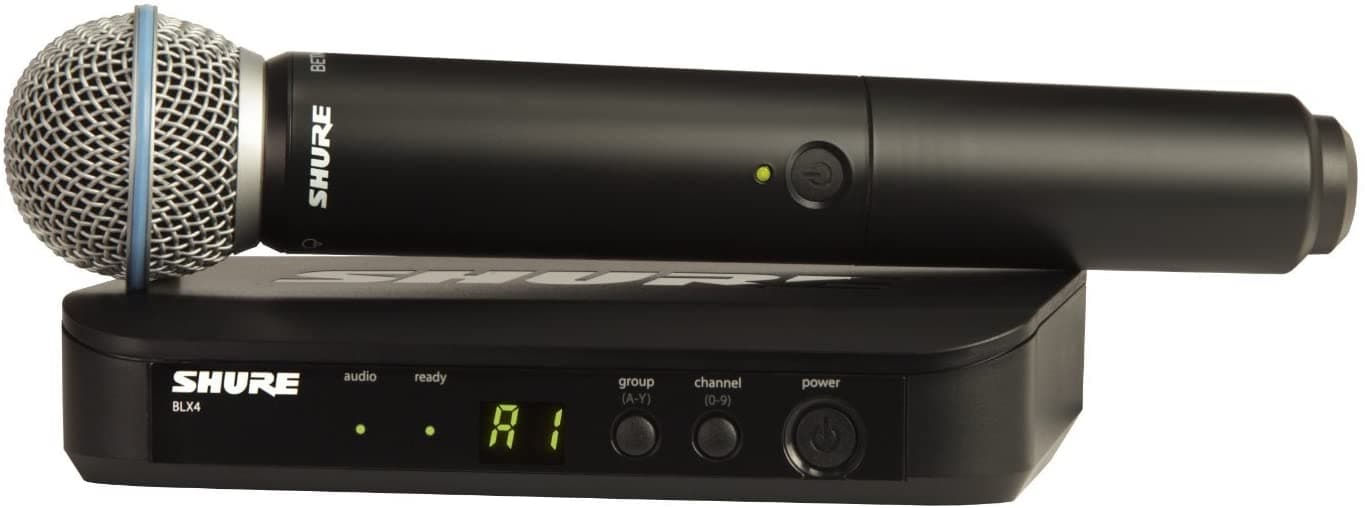 Shure BLX24 B58 Sistema de micrófono inalámbrico Beta 58A de mano para voces BLX24/B58-H9