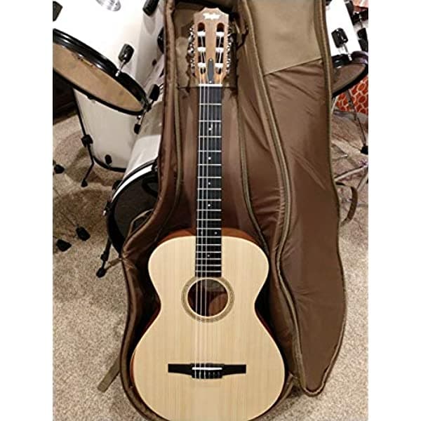 Taylor Academy 12e-N Guitarra Clásica Nylon Grand Concert con ES-N y Funda, Tapa de Lutz Spruce y Cuerpo de Sapele Laminado