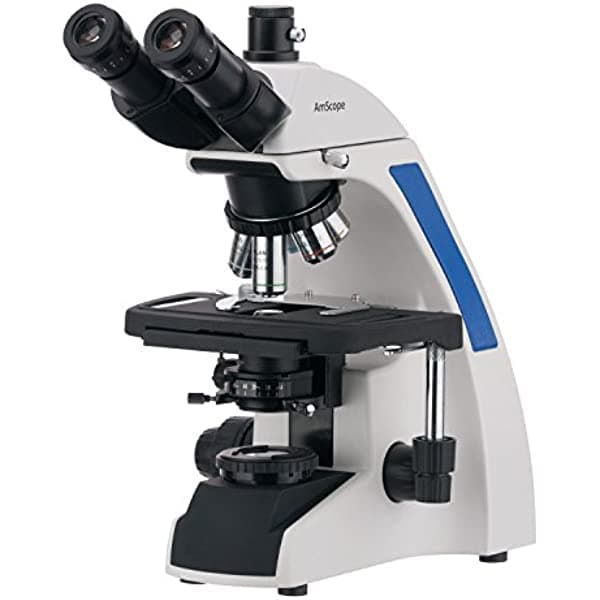 AmScope T720Q Plan 40X-1000X Infinito Kohler Microscopio compuesto trinocular de laboratorio