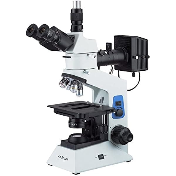 AmScope me580t-pz-2l 40 x -500 x trinocular dual-light polarizadas Microscopio metalúrgico