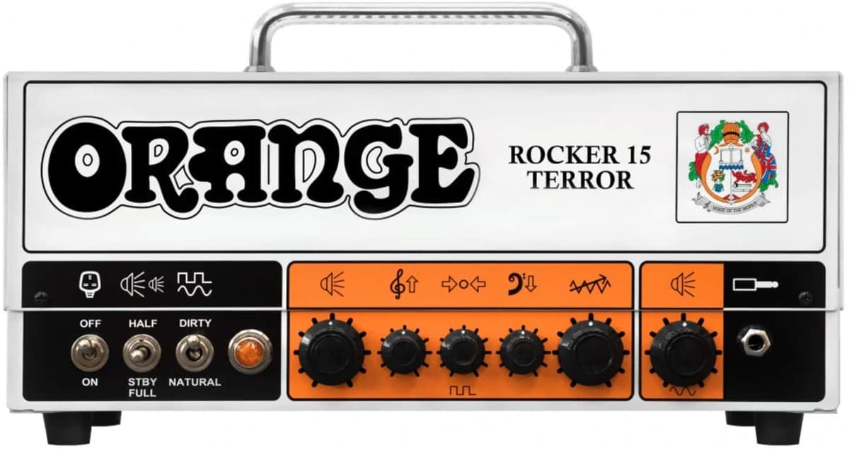 Orange Amps Pack de Guitarra Eléctrica de 4 Cuerdas, (ROCKER-15-TERROR)