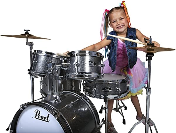 Pearl Roadshow Jr. - Juego De Batería De 5 Piezas Con Herrajes Y Platillos Gindstone Sparkle (Rsj465C/C708)