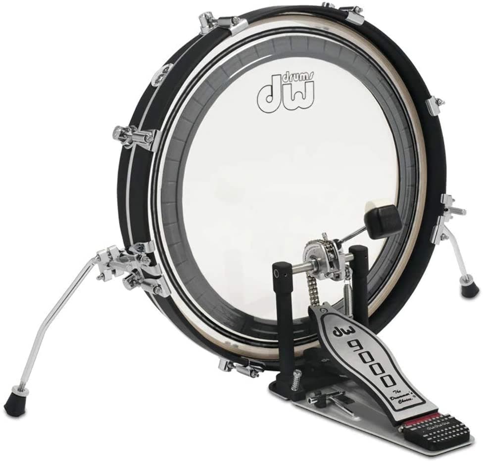 DW 10010.000.55KM Bombo para Batería, Color Negro, Excelente Calidad de Sonido DDBD0320BLCR