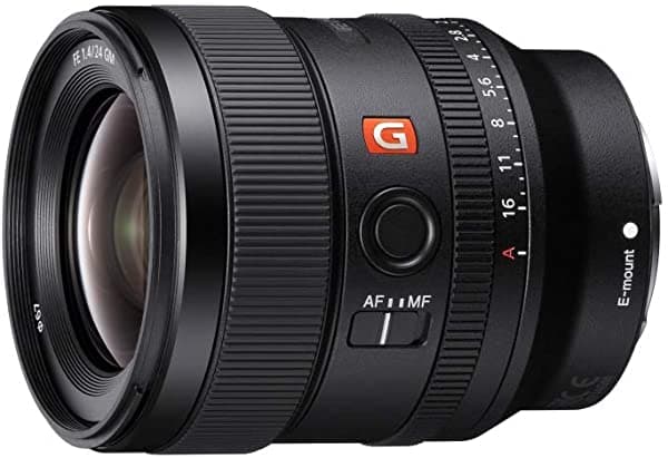 Sony E-Mount Fe 24 Mm F1.4 Gm Frame Completo Amplio Blue-Angangle Lente Sel24F14Gm Negro