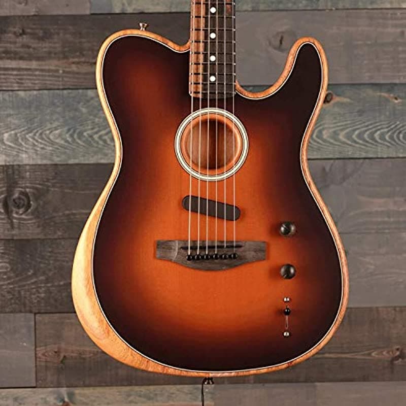 Fender American Acoustasonic Telecaster Sunburst con Gig Bag Premium 972013232