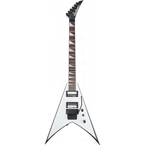 Jackson JS Series King V JS32, Guitarra Eléctrica con Diapasón de Amaranth, Blanca con Biseles Negros Js Series 2910224577
