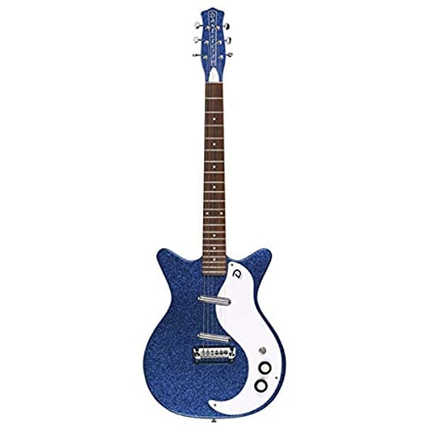 Danelectro '59M Nos+ Metalflake Guitarra Eléctrica Deep Blue Metalflake 59M NOS+ METALFLAKE BLUE