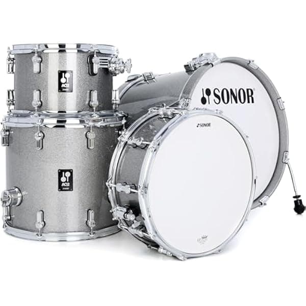 Sonor AQ2 Bop batería acústica 4 piezas con caja - Titanium Quartz
