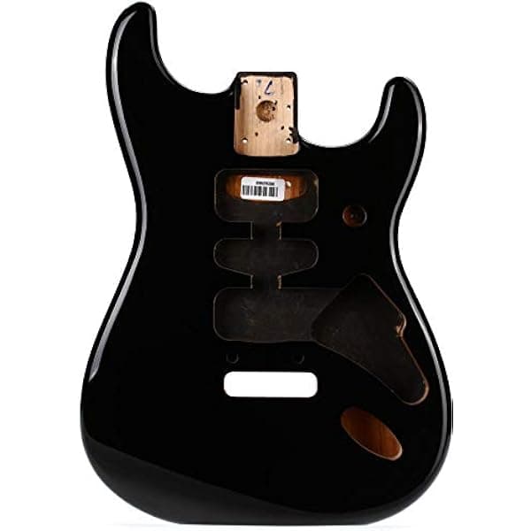 Fender Deluxe Series Stratocaster Body, Cuerpo de Aliso, Negro 997103706