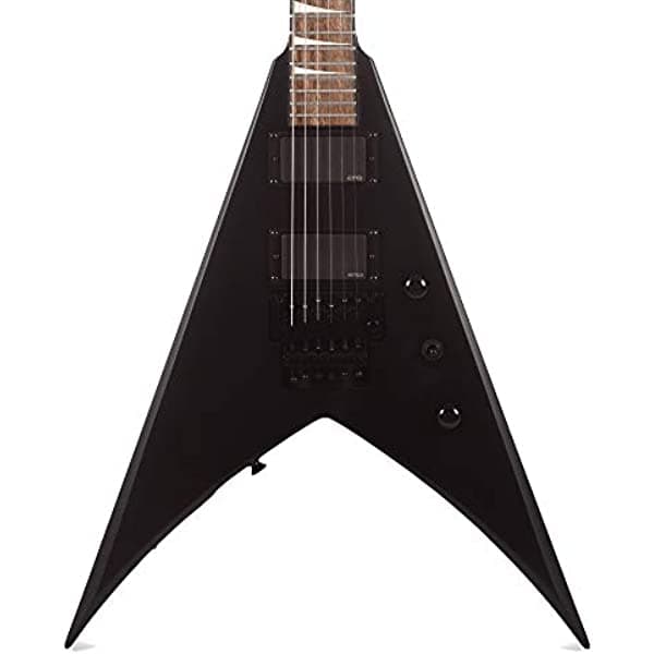 Jackson X Series King V KVXMG de 6 Cuerdas Diapasón de Laurel Cuerpo de Álamo Mástil de Arce a Través del Cuerpo y Pastillas Humbucker Guitarra Eléctrica (Diestros Negro Satinado) 2916400568