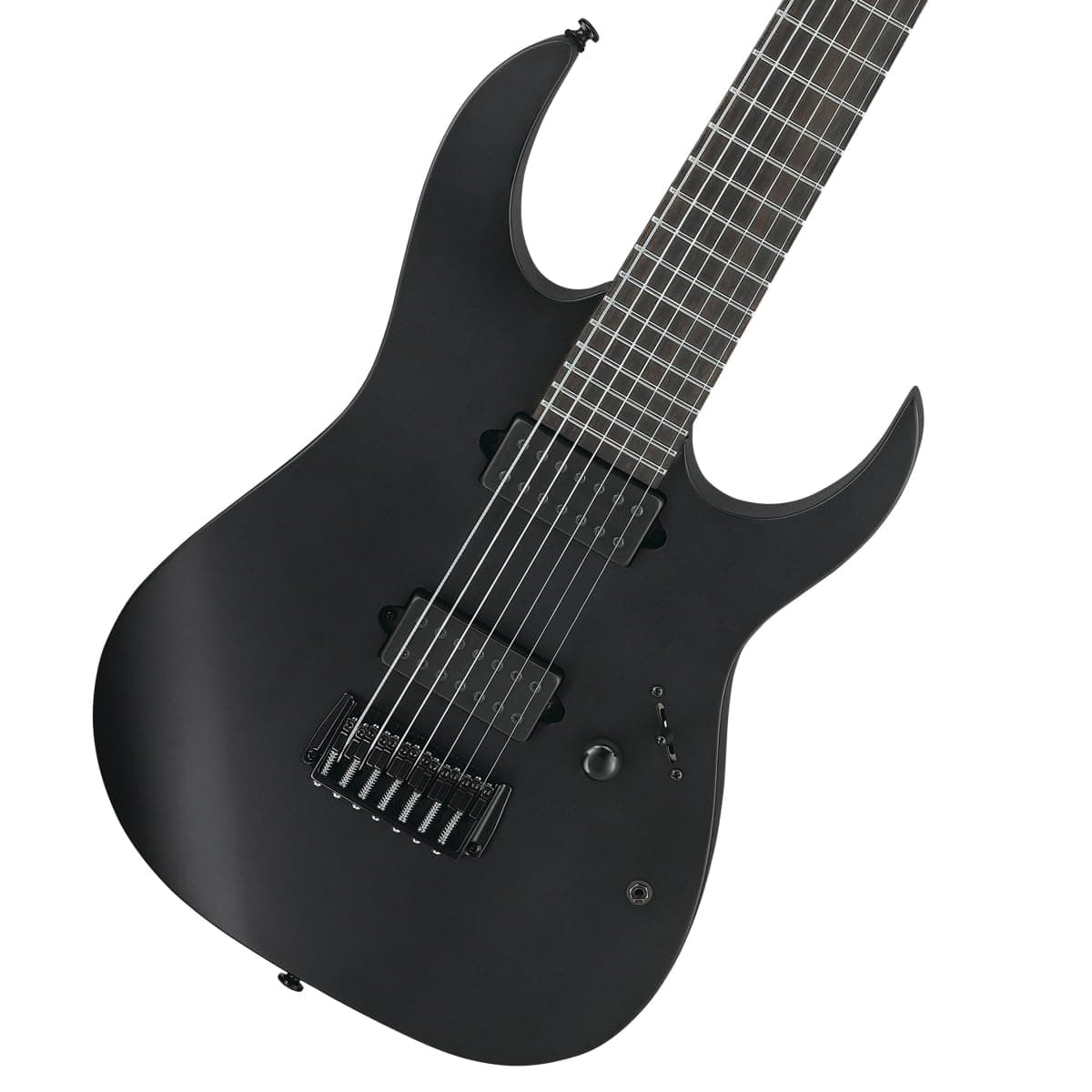 Ibanez Iron Label RGIXL7 guitarra eléctrica 7 cuerdas, escala extendida, acabado Negro Mate (Black Flat) RGIXL7-BKF
