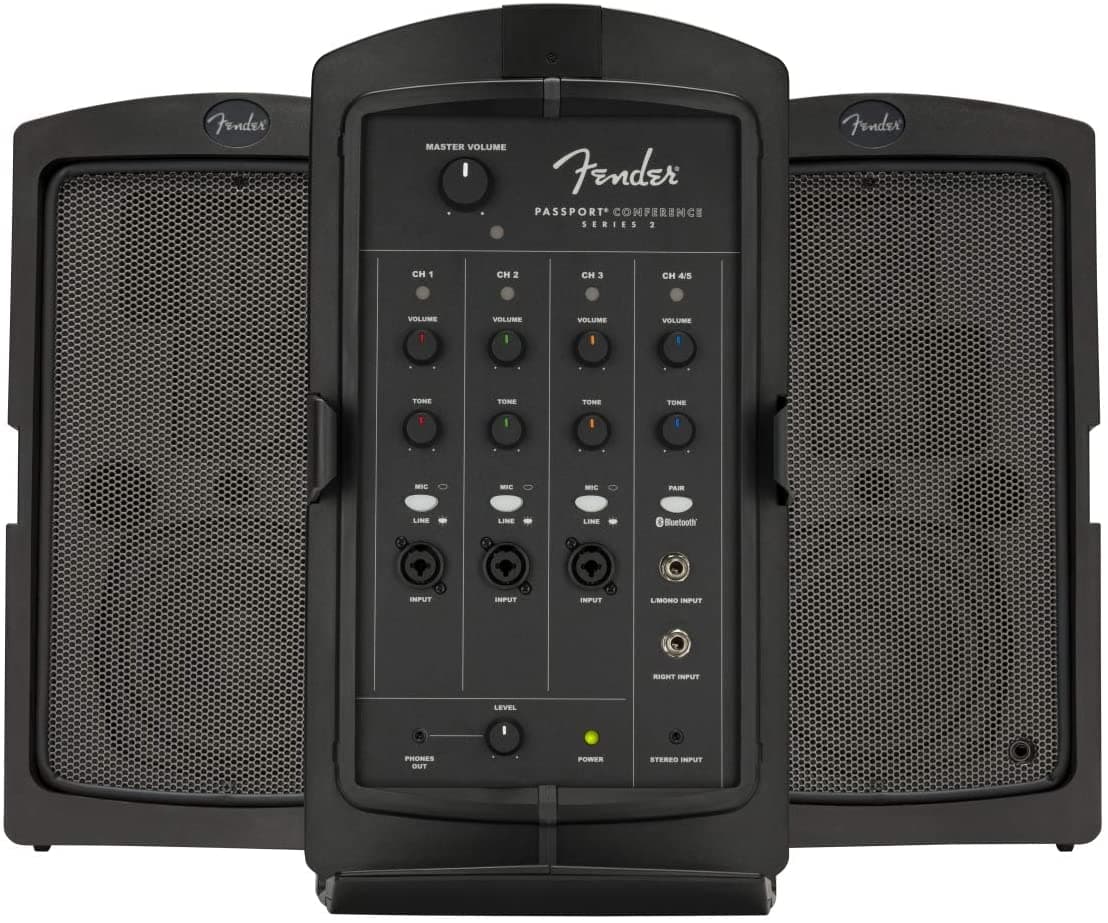Fender Passport Conference Series 2 Sistema de Sonido Portátil con Garantía de 2 Años (Fender 6942000000)