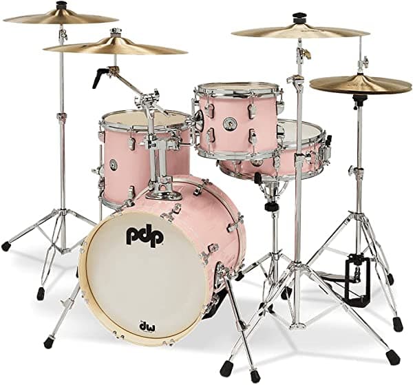 Pacific Drums & Percussion PDP New Yorker - Paquete de 4 piezas - Rosa pálida brillante PDNY1604PR