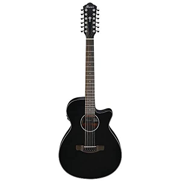 Ibanez Aeg5012 Aeg Series - Guitarra Electroacústica De 12 Cuerdas Color Negro
