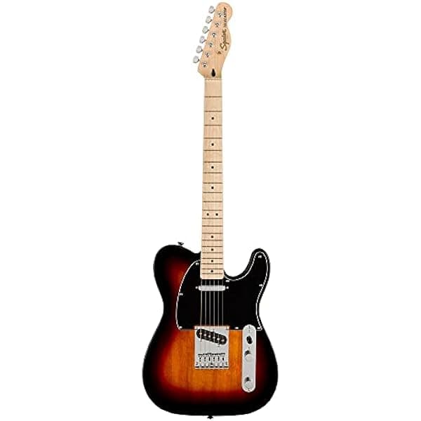 Fender Squier Affinity Series Telecaster Guitarra Eléctrica, con Garantía de 2 Años, Acabado 3-Color Sunburst, Diapasón de Arce 378203500