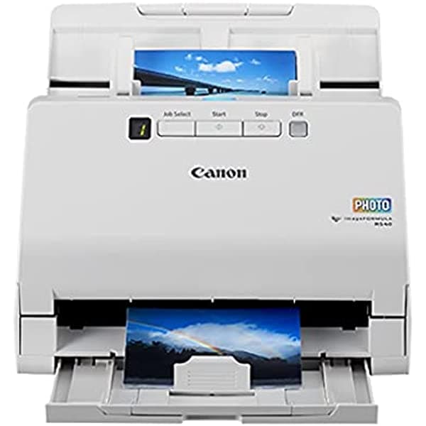 Canon Imageformula Rs40 Escáner De Fotos Y Documentos - Para Windows Y Mac - Escanea Fotos - Color Vibrante - Interfaz Usb - 1200 Dpi - Alta Velocidad - Fácil Configuración