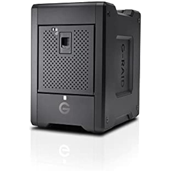 SanDisk Professional G-RAID Shuttle 4 SDPH34H-072T-NBAAB 72TB, 4 bahías, disco duro externo, Thunderbolt 3/USB-C, RAID por hardware, transportable