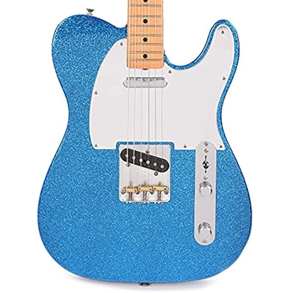 Fender 6 Cuerdas Guitarra Eléctrica De Cuerpo Sólido Derecha Botella Rocket Azul Flake (0140262326)