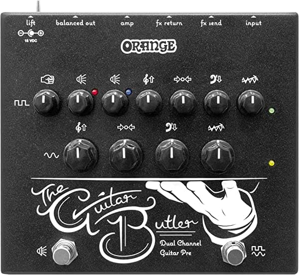 Orange Pedal de preamplificador de guitarra de doble canal GUITAR BUTLER