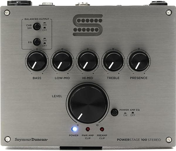 Seymour Duncan Cabezal de amplificador para guitarra estéreo PowerStage de 100-100 vatios 11901-004