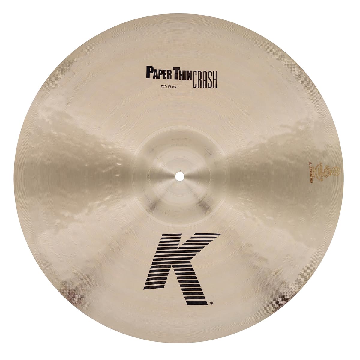 Zildjian K K2820 Crash Paper Thin 20" Platillo para Batería
