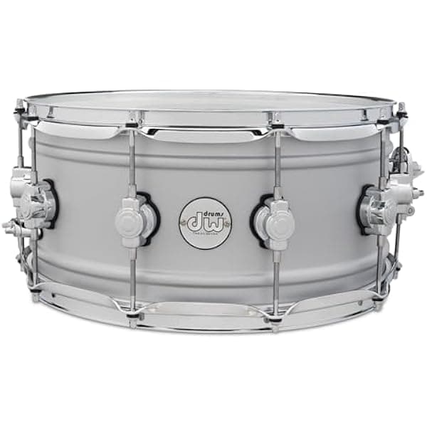 DW Design Series DDSD6514MACR Tarola Redoblante de Aluminio 6.5x14, Acabado Aluminio Mate