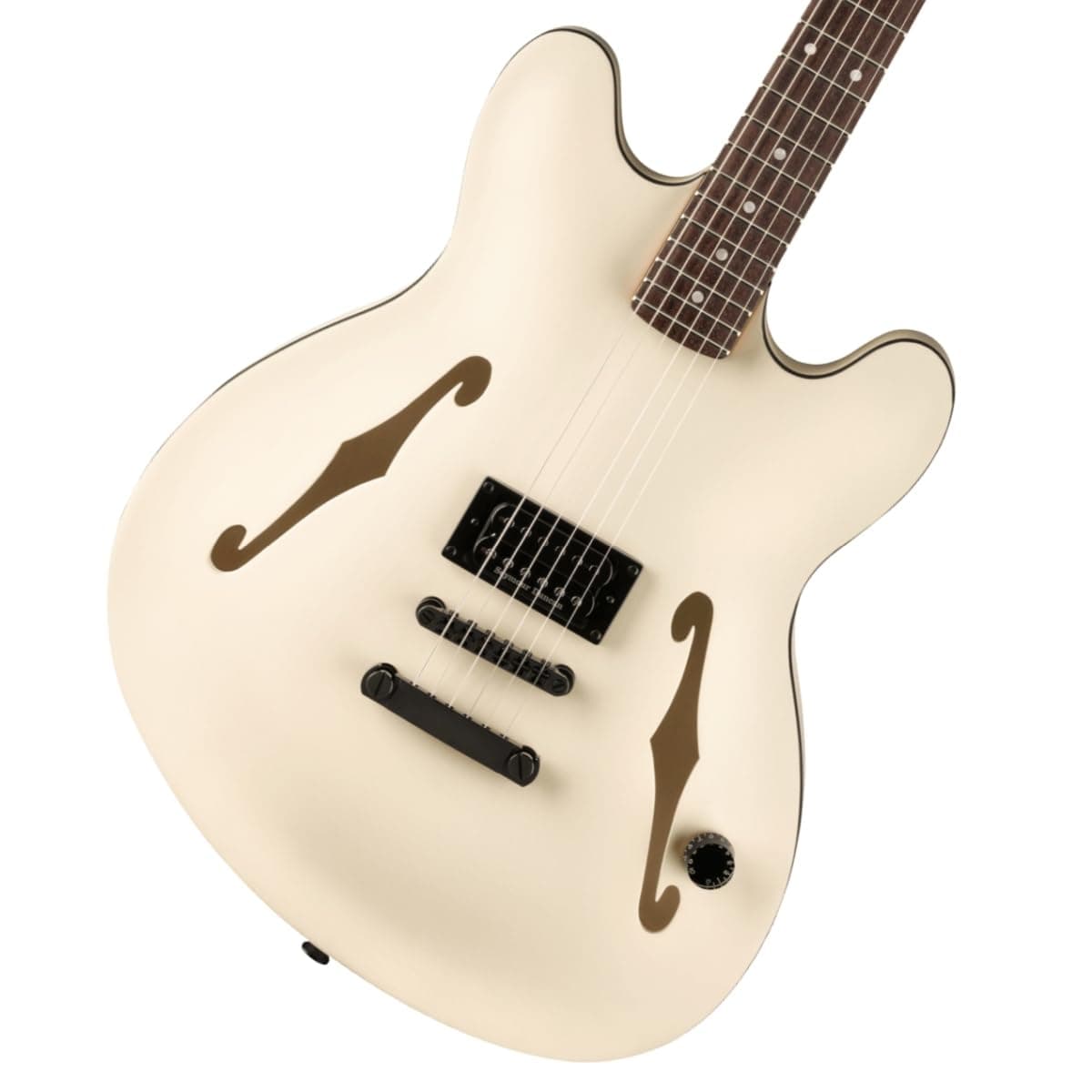 Fender Tom DeLonge Starcaster guitarra eléctrica semihueca, Blanco Olímpico Satinado DELONGESTARCASBHWSOWT