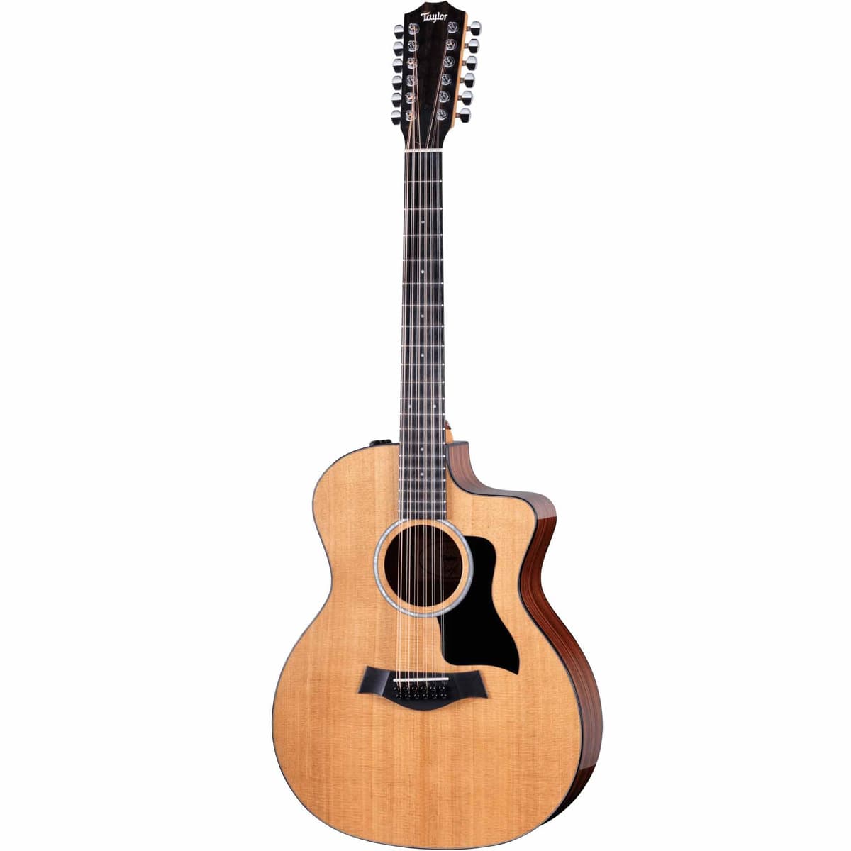 Taylor 254ce Plus Guitarra electroacústica de 12 cuerdas, cutaway, pastilla, Natural F214102111007990000