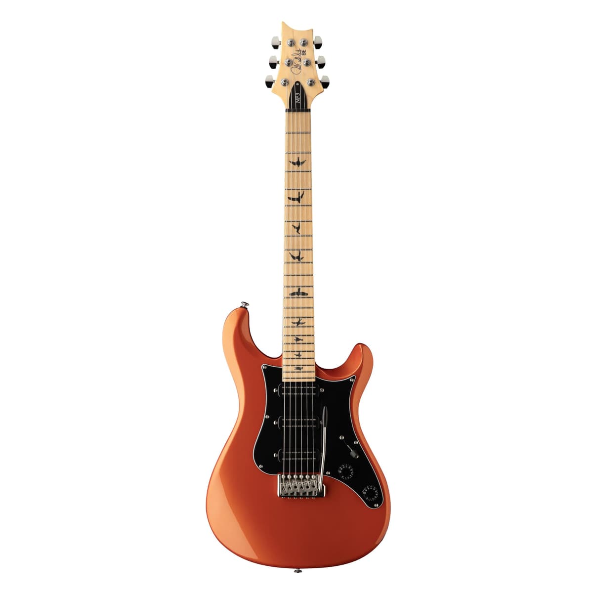 PRS SE NF3 diapasón de arce, Metallic Orange, guitarra eléctrica con gig bag 113614::MO: