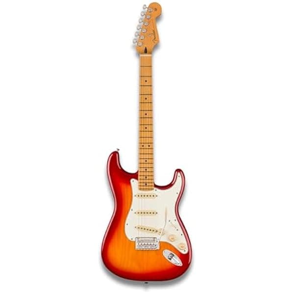 Fender Player II Stratocaster Guitarra Eléctrica, Diapasón de Arce, Aged Cherry Burst