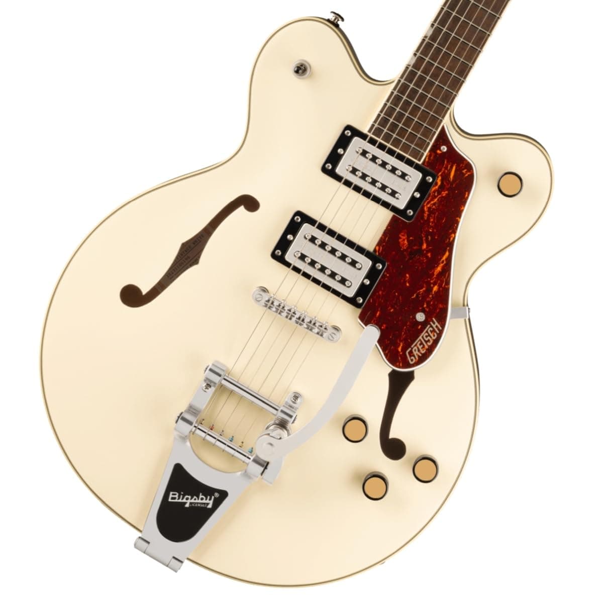 Gretsch Streamliner G2622T guitarra eléctrica doble cutaway con bloque central - Blanco Vintage G2622TSLCBDCVWT