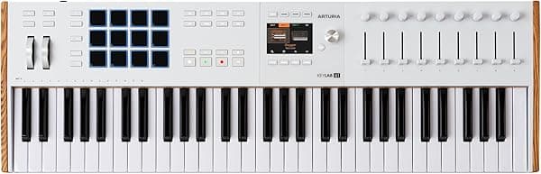 Arturia KeyLab 61 mk3 White - Controlador USB MIDI con 61 Teclas, Incluye Software Analog Lab Pro 231631