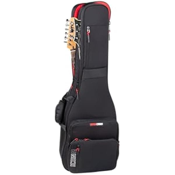 Gator Cases ICON Take Two Serie Funda Premium Doble para (2) Guitarras Eléctricas, Cierres TSA-Friendly, Negro (G-ICONTTELEC-BLK)