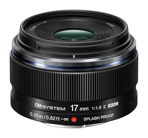 OM SYSTEM M.Zuiko Digital 17mm F1.8 II lente compacto ligero, 9 elementos en 6 grupos, Micro Four Thirds, modelo V336020BW000