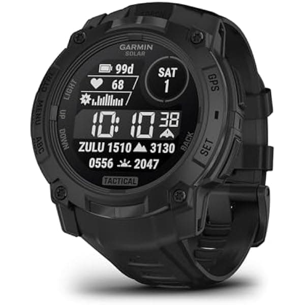 Garmin Instinct 3 Tactical Edition 010-02934-50 reloj inteligente GPS 45mm pantalla con carga solar resistente táctico outdoor