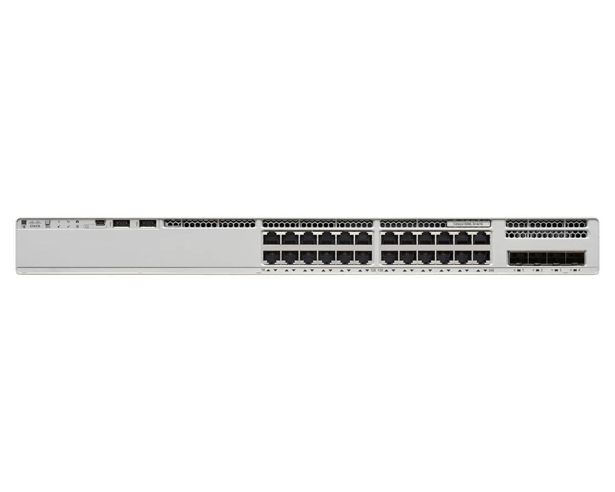Cisco Catalyst C9200-24T Switch Capa 3 24 Puertos Gigabit Enterprise Managed Apilable PoE-Ready IOS XE Switch de Red