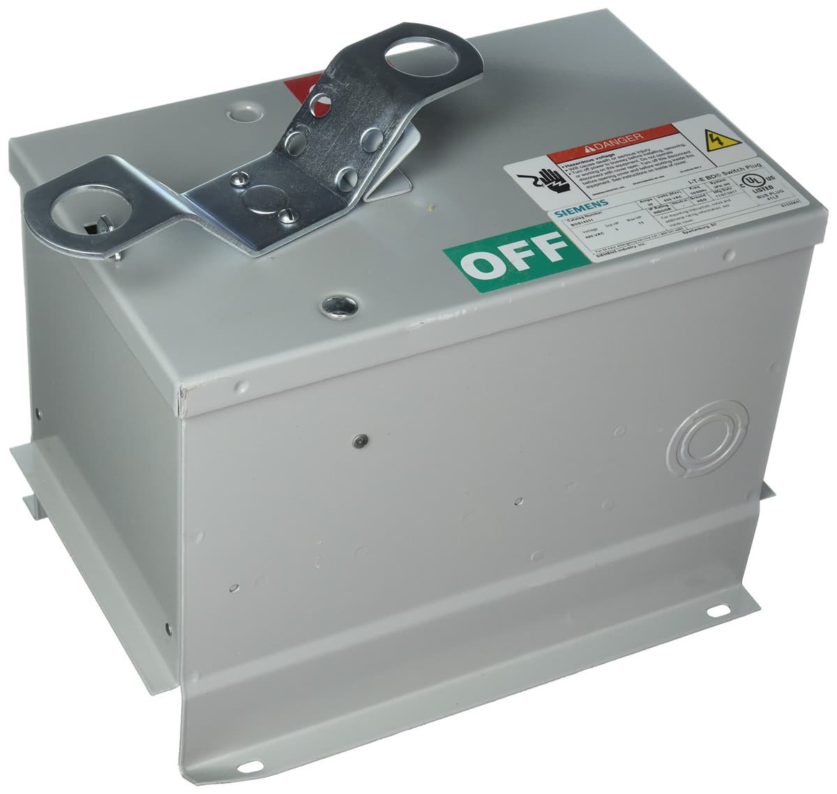 Siemens HI BOS14351 Fusible 30A 600V 3 Polos Bus Plug Interruptor Enchufable Industrial