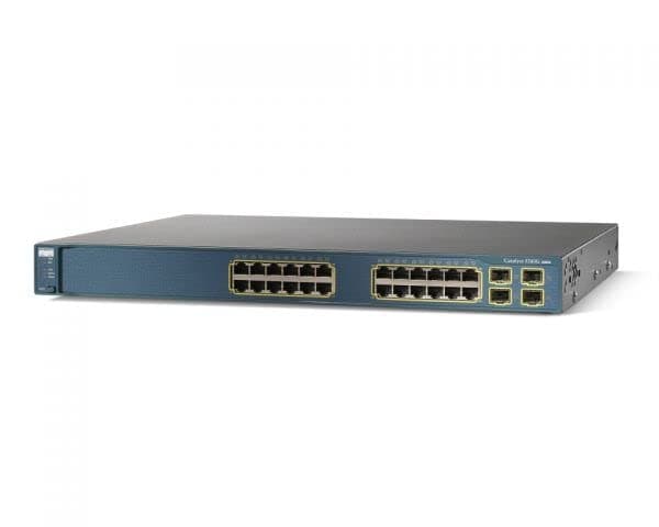 Cisco Catalyst 3560 WS-C3560G-24TS-E Switch 24 Puertos 10/100/1000 + 4 SFP Imagen IP Services Gigabit Managed