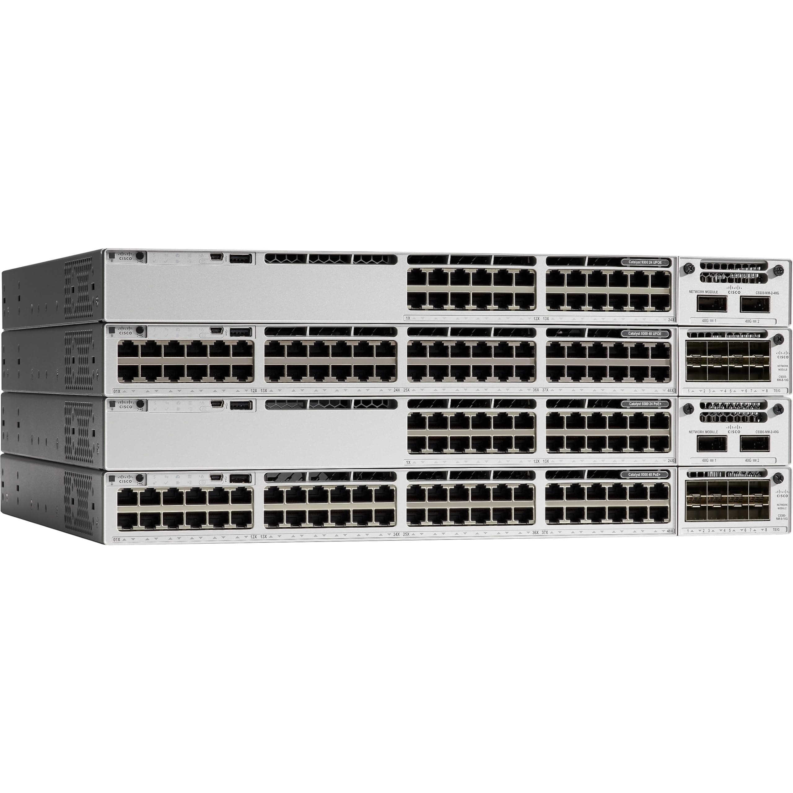 Cisco Catalyst C9300-24T, 24 Puertos Solo Datos, Network Advantage, Switch Enterprise, PartNumber C9300-24T-A