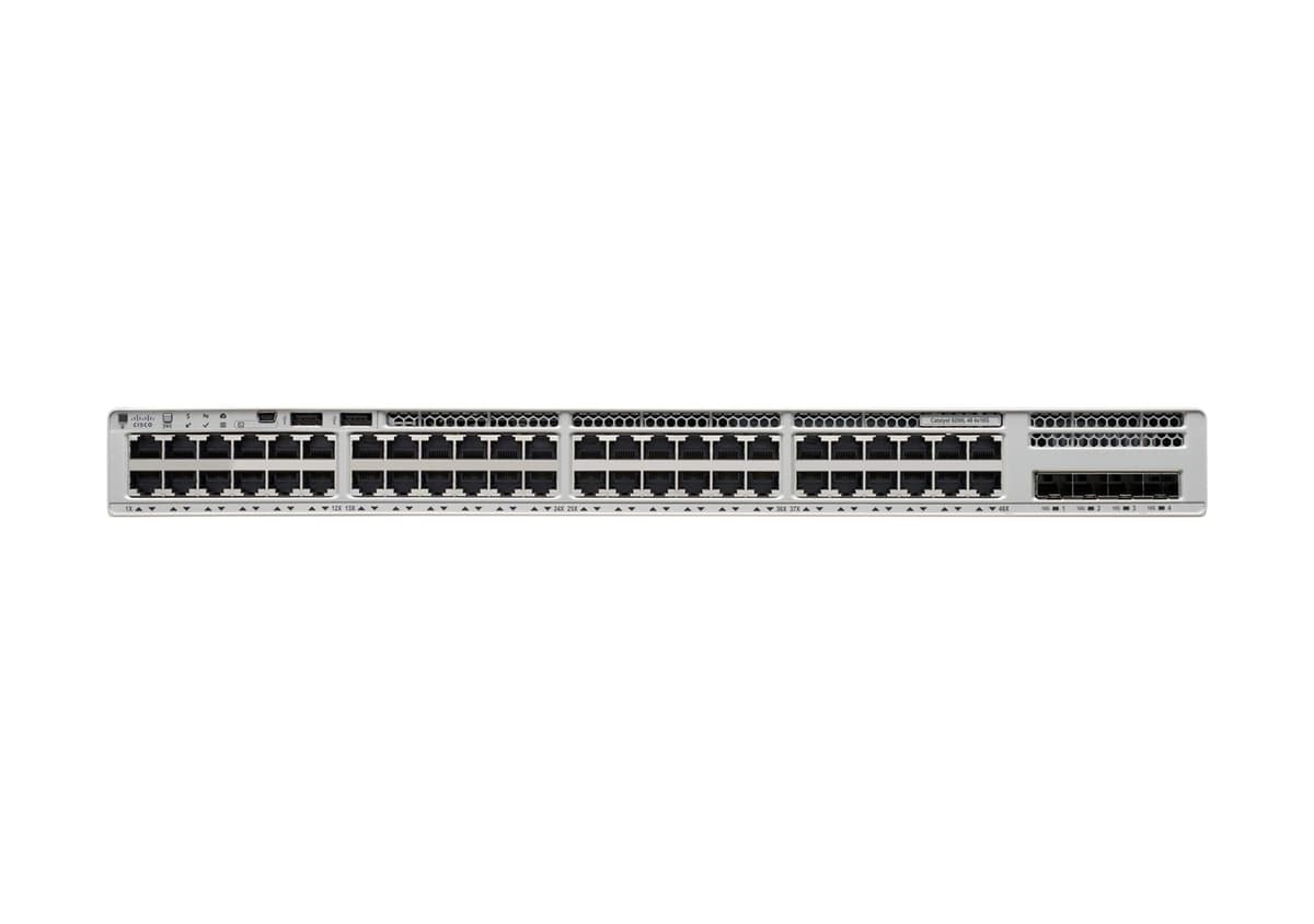 Cisco Catalyst C9200L-48T-4X-E-RF Switch Apilable, 48 Puertos, Uplink 10G, Network Essentials, Garantía Limitada de Hardware Mejorada, Remanufacturado (C9200L-48T-4X-E-RF)
