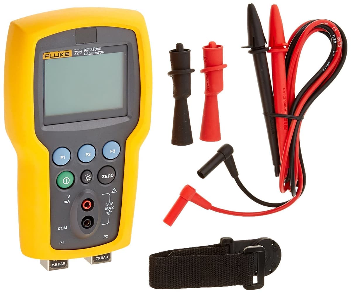 Fluke 721 FLUKE-721-3610 Calibrador de Presión de Doble Sensor, 36 PSIG y 1000 PSIG, 7.9" x 4.3" x 2.3"
