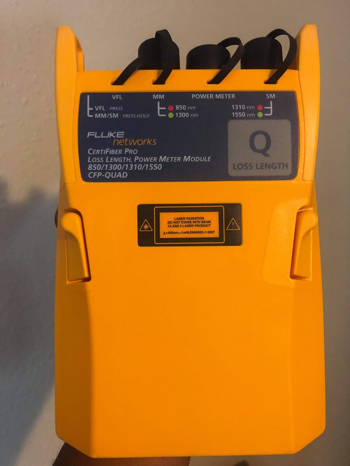 Fluke Networks CertiFiber Pro CFP-QUAD Módulo de Reemplazo, Set de Prueba de Pérdida Óptica Quad (OLTS), 1 Unidad, 4355590 CFP-QUAD Mod