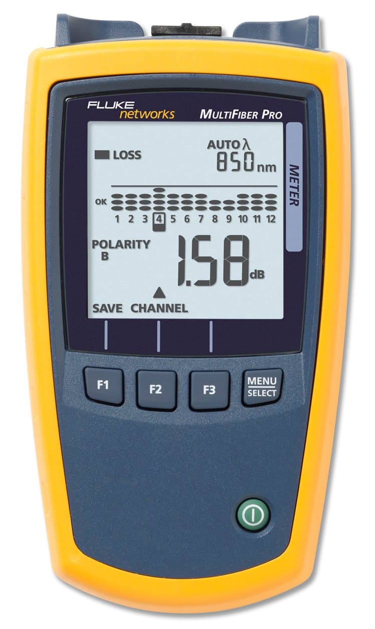 Fluke Networks Multifiber Pro MFMULTIMODESOURCE - Fuente de Luz MPO Multimodo 850 nm LED para certificación y pruebas de fibra óptica