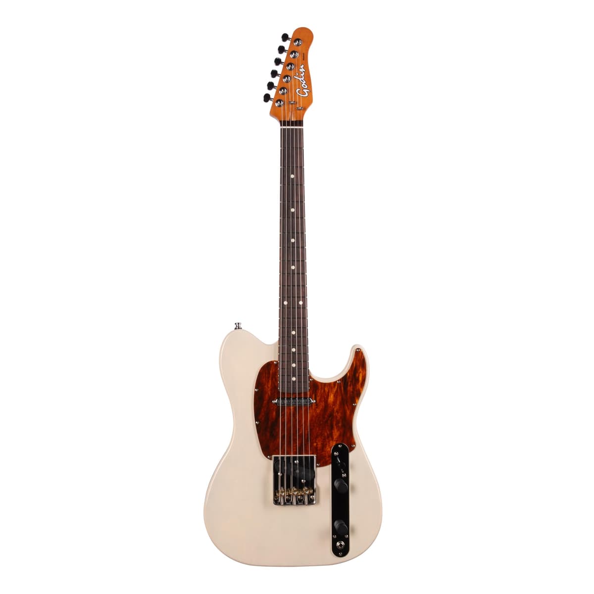 Godin 52356 Guitarra eléctrica de cuerpo sólido de 6 cuerdas para diestros, Ozark Cream (052356)