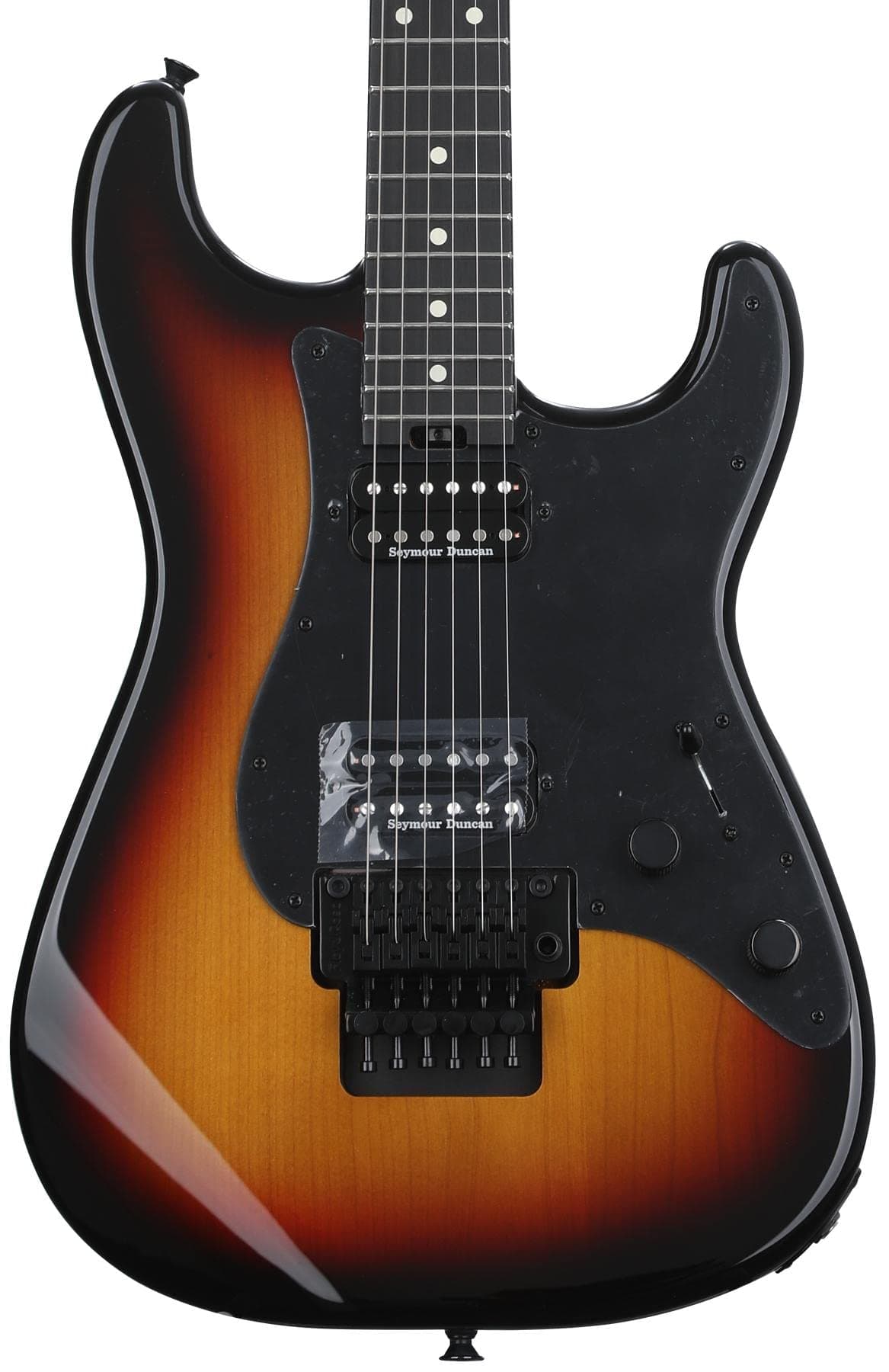 Charvel Pro-Mod So-Cal Style 1 HH FR E Guitarra Eléctrica - Three-Tone Sunburst, Floyd Rose, Humbuckers, diapasón de ébano 2966801500